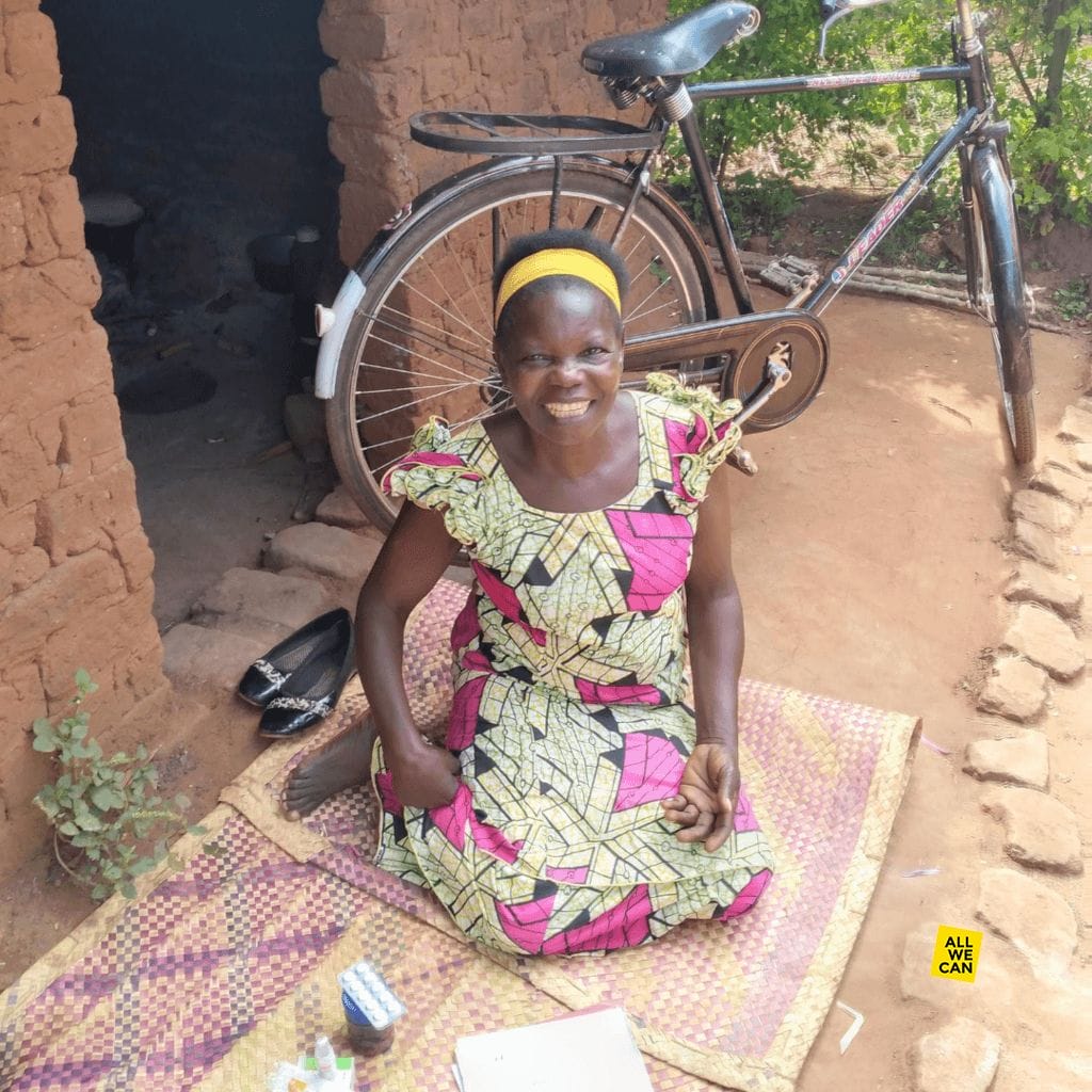 Tapensisi was able use a bicycle to access hospital treatment during the ongoing coronavirus pandemic.